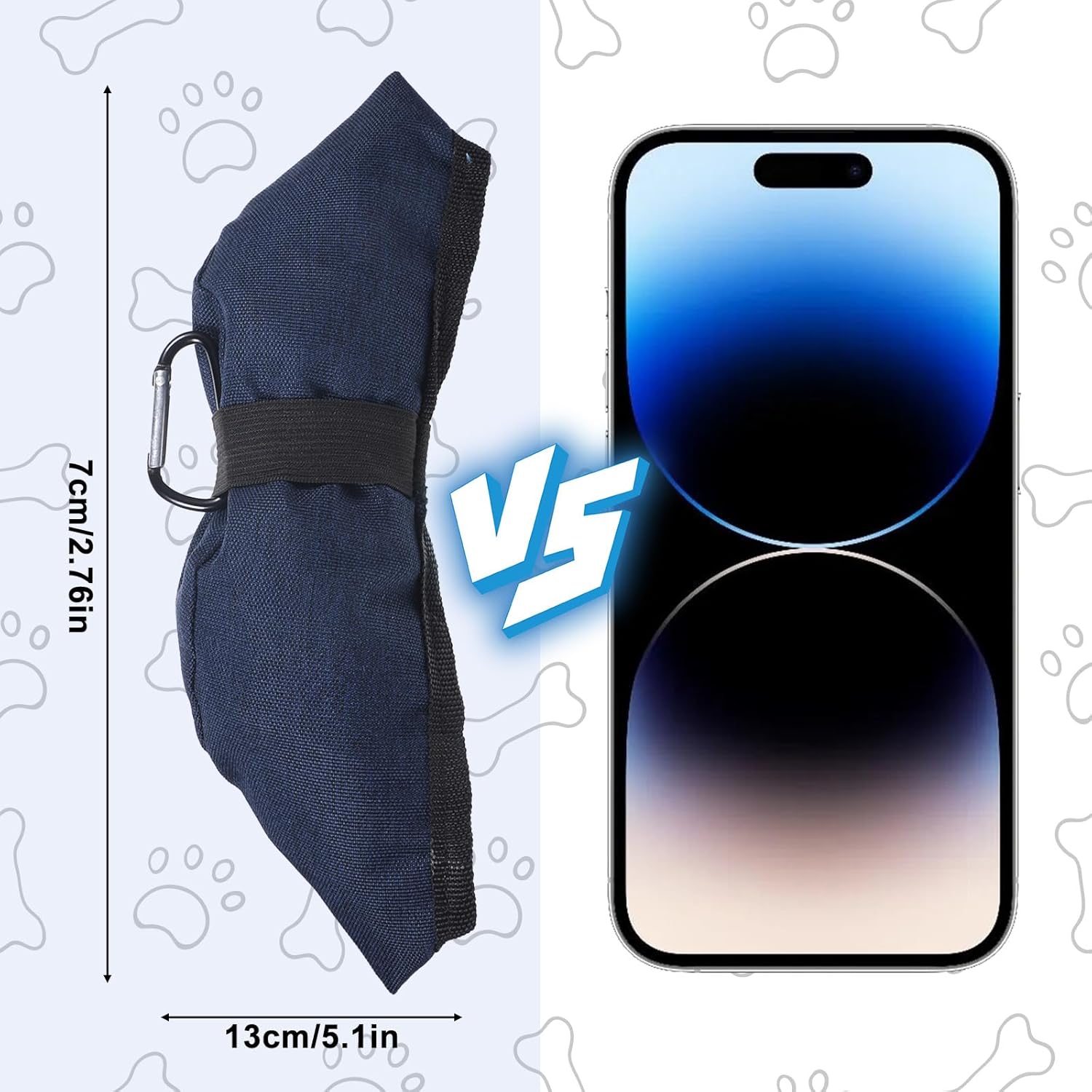 2 Pack Collapsible Dog Travel Bowl, Foldable Travel Dog Dish Waterproof Oxford Cloth TravelDog-Water Bowls Portable Pet Dish No Spill, Pet Hiking Accessories for Small and Large Pets(Dark Blue,40 Oz) - Image 4