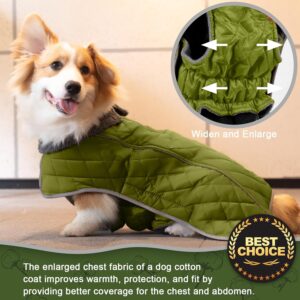Fragralley Dog Coat – Waterproof Windproof Winter Coat with Reflective Strips and Harness Hole, Dog Warm Fleece Jacket Vest for Small, Medium, Large Puppies
