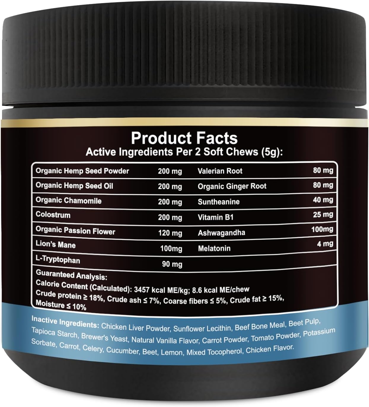 Noble Beast Dog Hemp Calming Chews - Melatonin for Dogs - Dog Calming Treats - Motion Sickness for Dogs - All Natural - Soft Chews with Hemp and Melatonin - Chicken Flavor -120 Count - Image 6