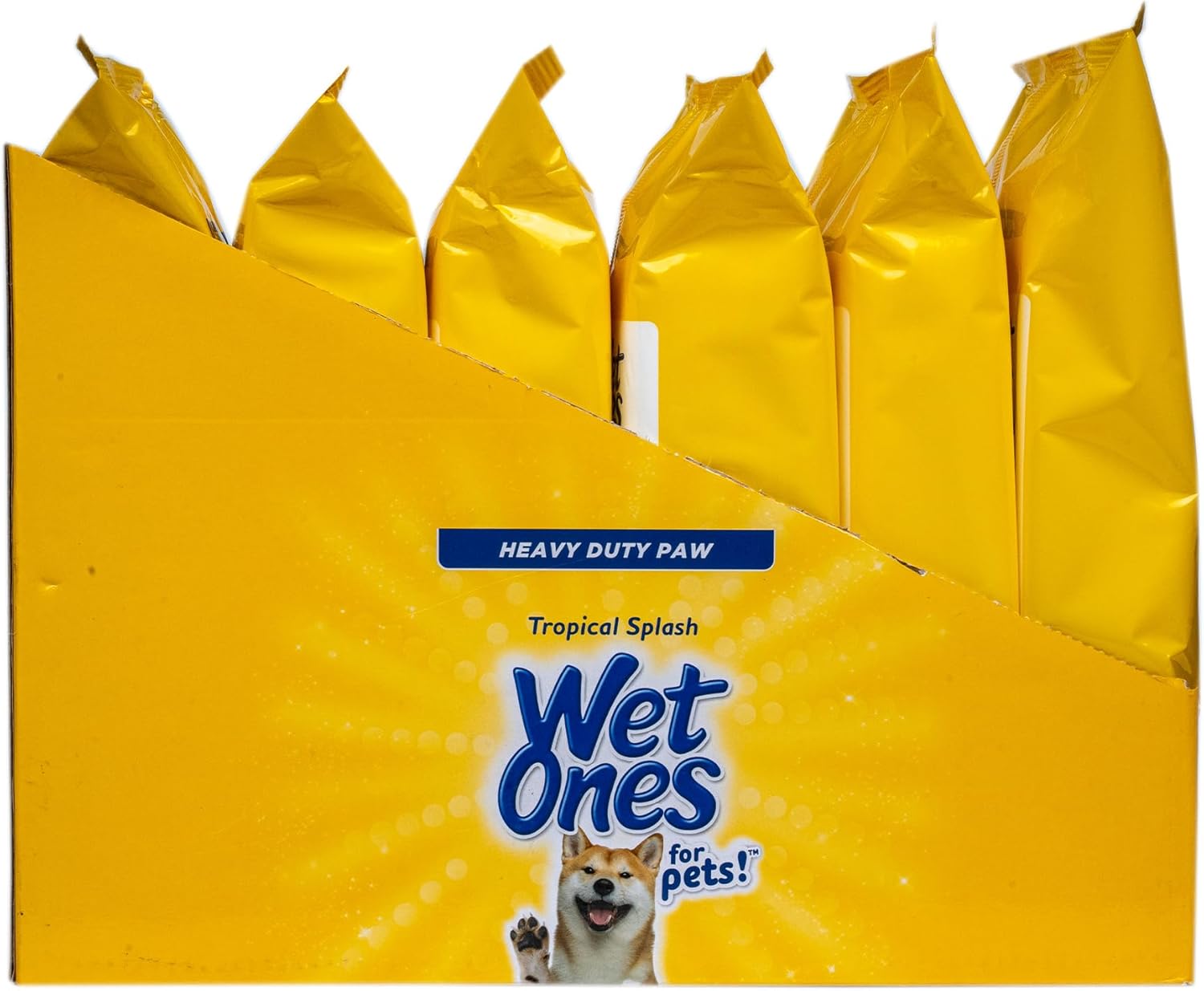 Wet Ones for Pets Antibacterial Heavy Duty Paw Wipes, Tropical Splash Scent - Thick Dog Cleaning Wipes - Scented, Durable and Disposable Dog Wipes for Paws, 50 Count - Image 2