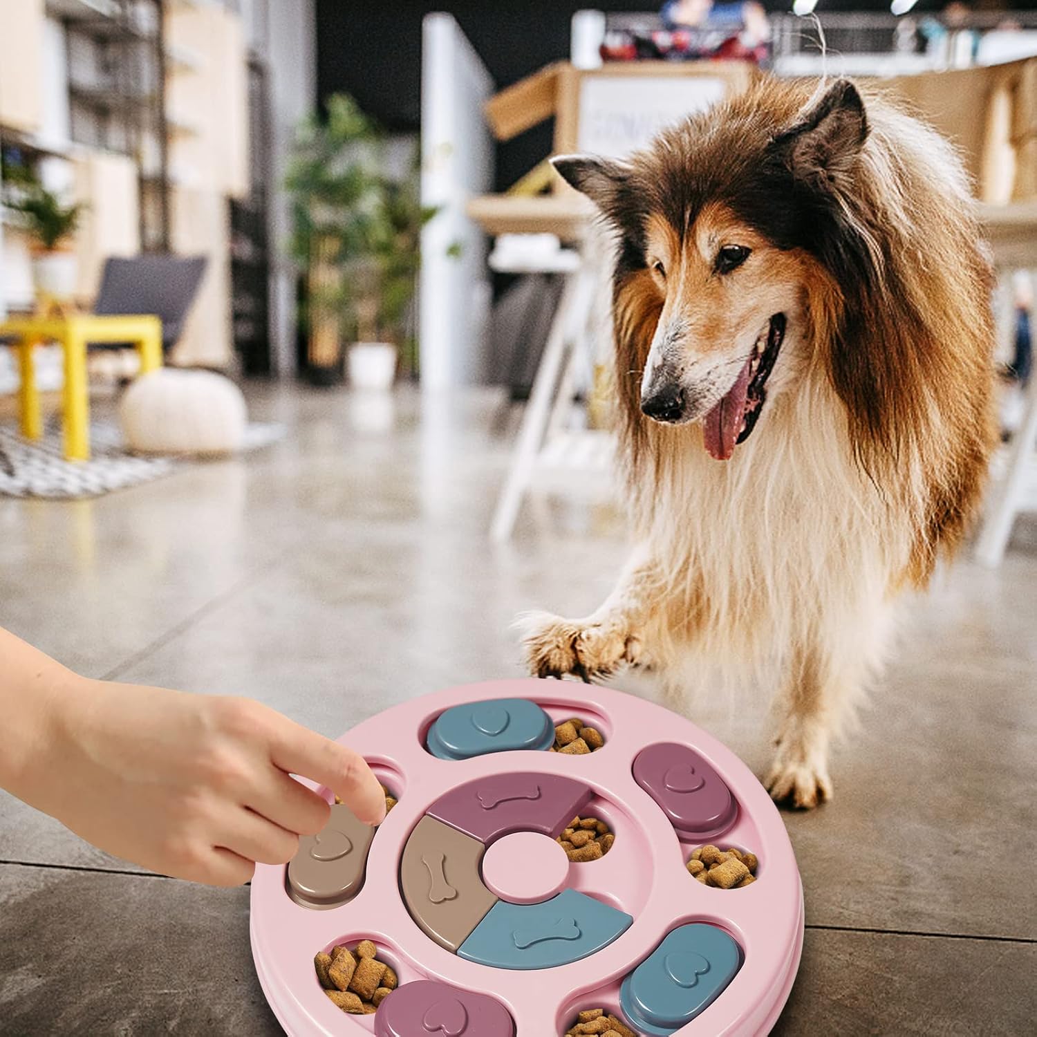 DR CATCH Dog Puzzles,Dogs Food Puzzle Feeder Toys for IQ Training & Mental Enrichment,Dog Treat Puzzle(Pink) - Image 6