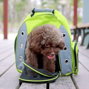 Pet Carriers Backpack for Small Cat&Dog Double Shoulders Straps Ventilated Design Bag with Side Pocket for Outdoor Travel,Hike,Walk,Cycle