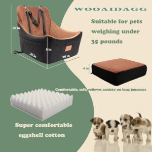 Dog Car Seat for Medium Sized Dog,Pet Travel Car Bed with Seat Belt Ch...