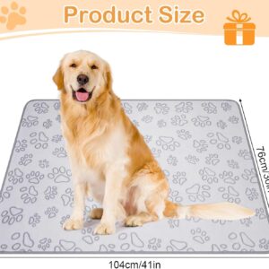 42″ x 30″ Dog Blankets for Medium Dogs, Cat, Premium Soft Dog Blankets for Small Dog Washable, Puppy Blanket Dogs Essentials for Puppies (Grey)