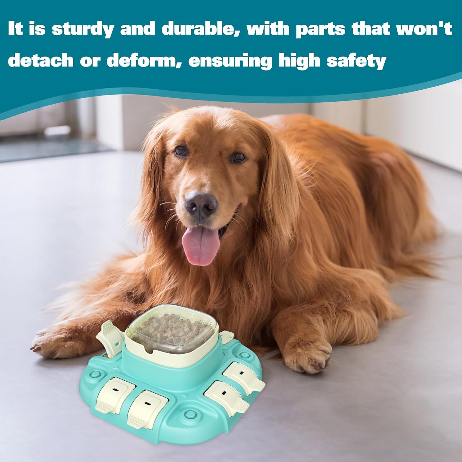 Dog Puzzle Toy,3 in 1 Food Dispenser Slow Feeder Treat Puzzles Bowl - Image 6