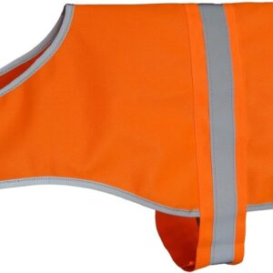 Dog Reflective Vest High Visibility Safety Jacket for Walking Running Hiking to Keep Dogs Visible Safe from Cars and Hunting Accidents Orange XL
