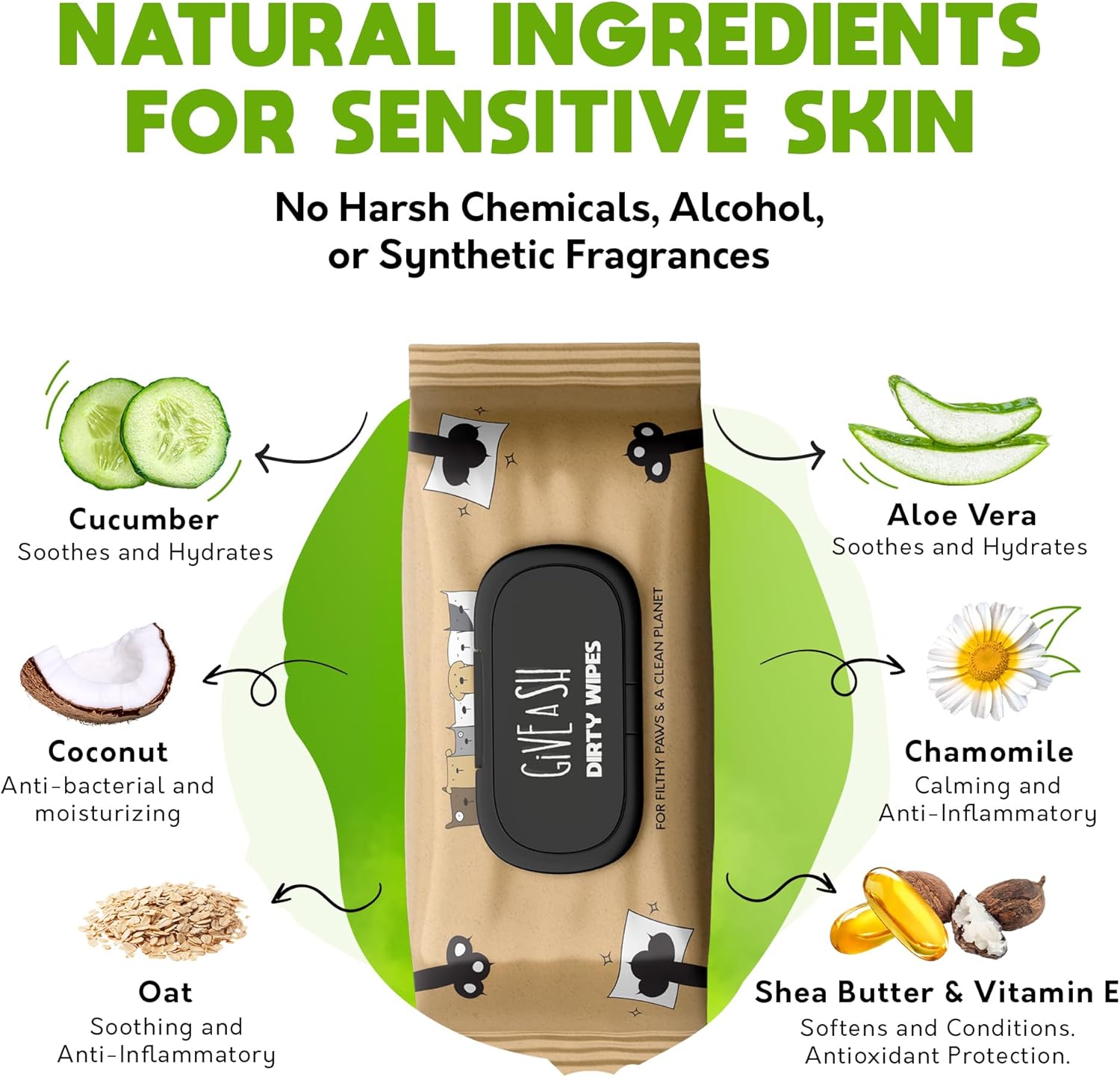 Lick-Safe Pet Wipes for Dogs & Cats - Vet-Approved & Hypoallergenic - Cleans Mud, Odors & Dander - Feline & Dog Wipes for Paws, Face & Butt - Earth-Friendly & Unscented Cat Cleaning - Pack of 100 - Image 4