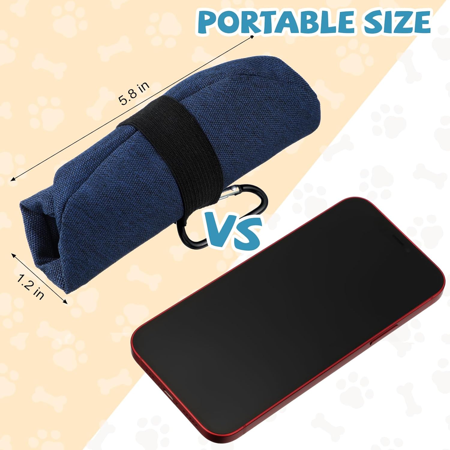 Meanplan 2 Pack Portable Dog Bowls Foldable Travel Dog Dish Portable Puppy Water and Food Bowl Pet Hiking Accessories for Small and Large Pets(Dark Blue, Red,40 oz) - Image 3