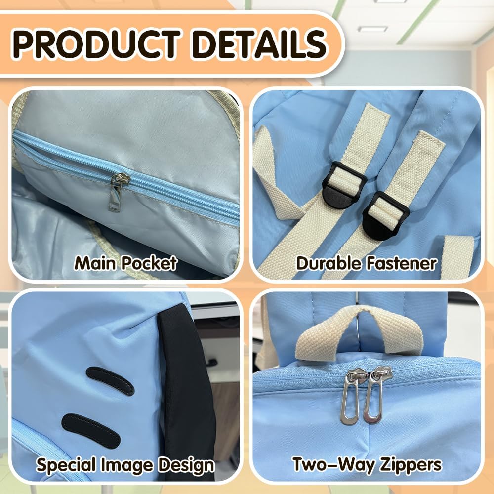 Puppy Dog School Backpack for Boys Girls 16 Inch Schoolbag with 3D Features Kids Durable School Bag Student Travel Shoulders Bags - Image 4