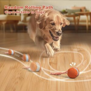 Interactive Dog Toys, Random Path Electric Automatic Moving and Rollin...