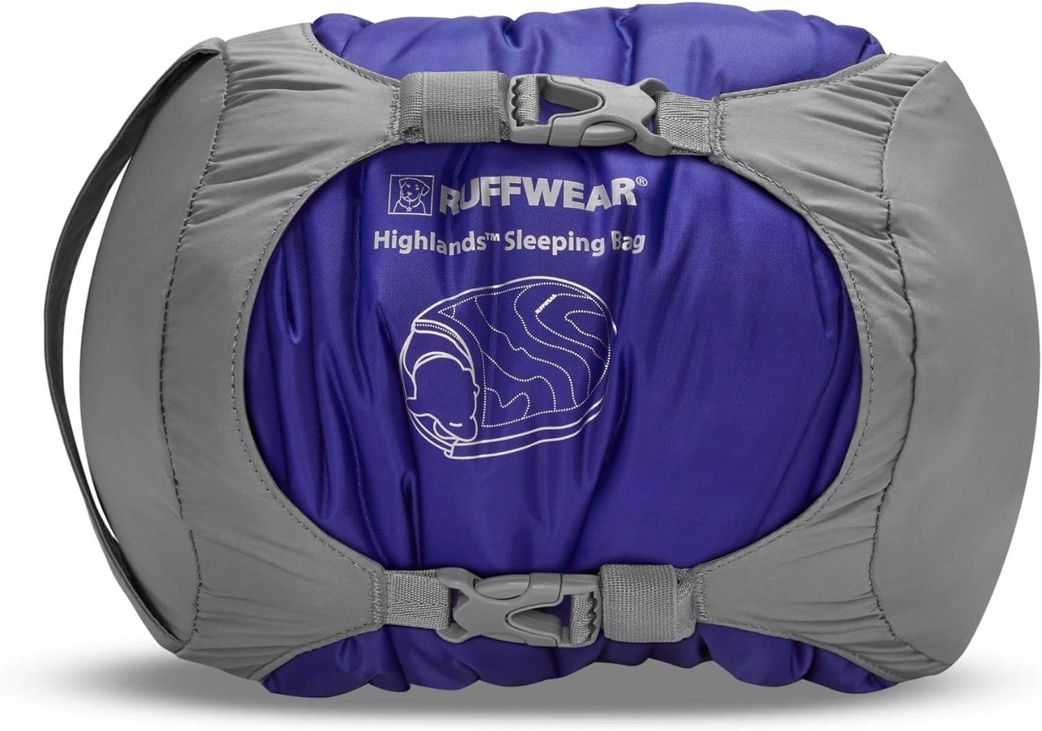Ruffwear, Highlands Dog Sleeping Bag, Water-Resistant Portable Dog Bed for Outdoor Use, Huckleberry Blue, Large - Image 4