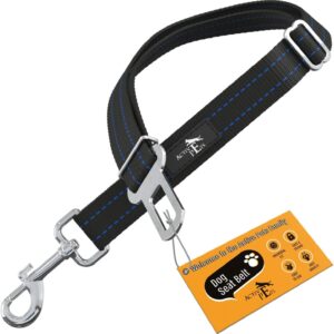 Active Pets Dog Car Seat Belt Harness, Safety Travel Restraint System for Small to Large Dogs, Crash Tested Vehicle Protection & Comfort, Blue 1pk