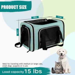Cat, Dog Carrier for Small Medium Pet Carriers Up to15Lbs, Cats Carrie...
