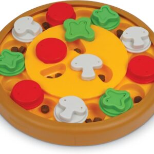 Brightkins Pizza Party! Treat Puzzle - Dog Enrichment Toys for Mental Stimulation, Interactive Gifts for Puppies