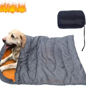 KUDES Dog Sleeping Bag Waterproof Warm Packable Dog Bed with Storage Bag for Indoor Outdoor Travel Camping Hiking Backpacking (43''Lx27''W)