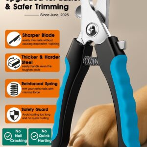 Dog Nail Trimmers and Dog Nail Clippers Kit, Whisper Quiet Electric Grinder with Light, for Small, Medium, Large Dogs, Cats Toenail Grooming, 3 Speeds