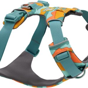 Ruffwear, Front Range Dog Harness, Reflective Soft Padded Everyday Harness with Dual Leash Clips, Adjustable and Lightweight Fit for Training or Walking for All Dogs, Spring Mountains, Small