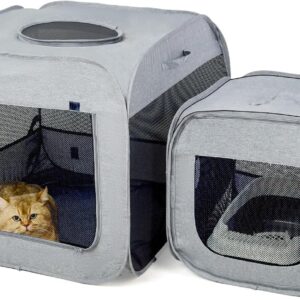 Portable Large Cat Playpen for Outdoor & Indoor Cats Cage, Large Foldable Cat Tent, Fit Puppy, Dogs, Pets