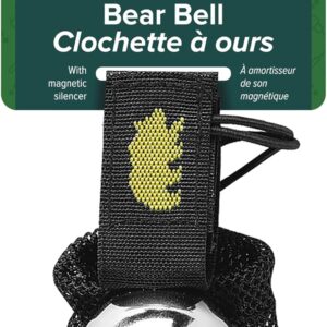 Coghlan’s Magnetic Bear Bell with Silencer, Silver – Hiking Safety Gear for Wildlife Alert, Adjustable Strap, Easy Magnetic Silencer, Perfect for Camping, Backpacking, and Outdoor Adventures