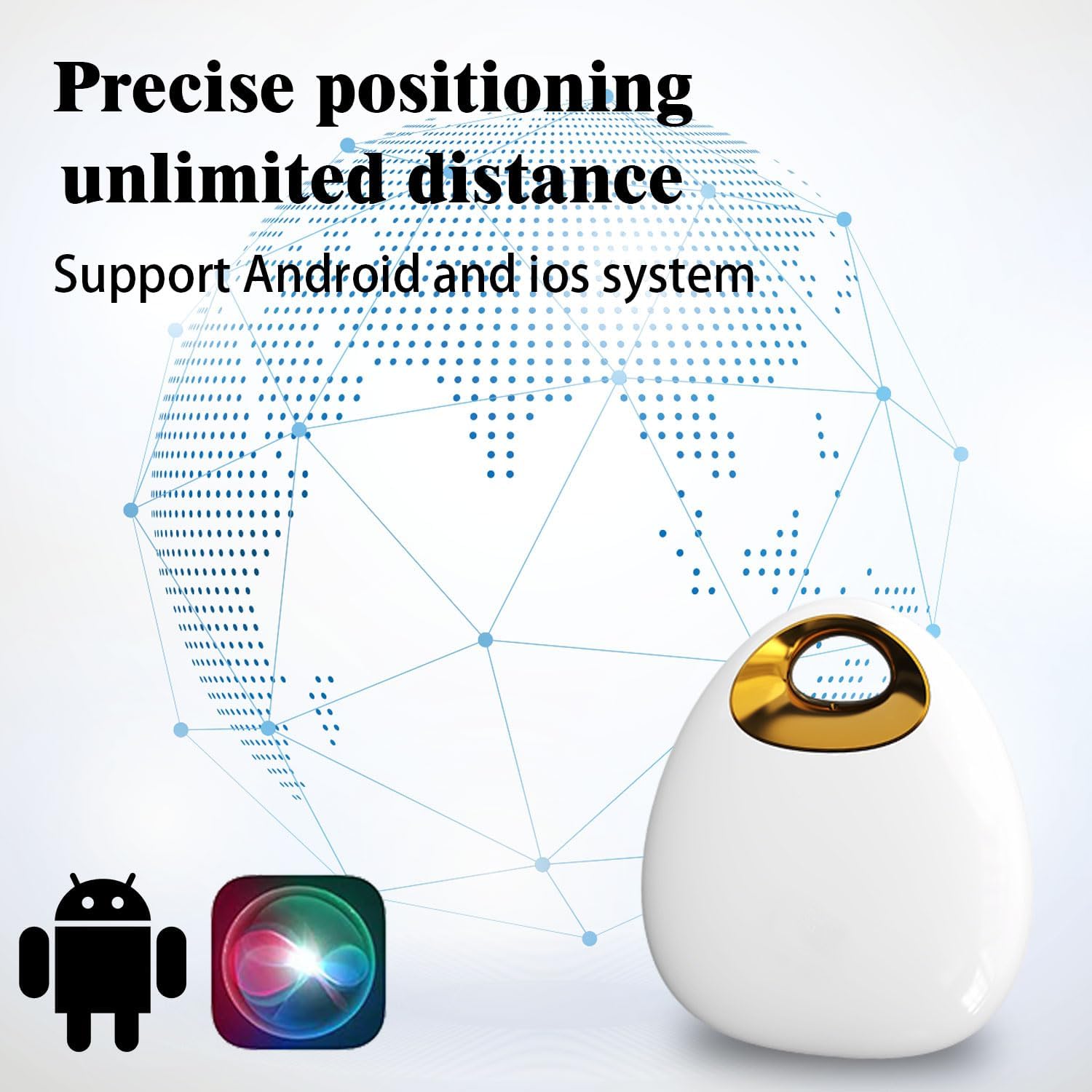 GPS Tracker for Dogs & Cats – Waterproof, Lightweight, Mini Real-Time Pet Locator with 1-Year Battery, No Subscription or SIM Required, Track History, iOS & Android Compatible - Image 2