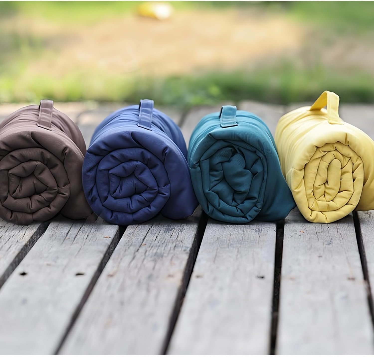 Foldable Waterproof Dog Mat | 37.4"x25.6" Portable Camping Travel Bed with Handle | All-Breed Training Pad, Machine Washable | Blocks Moisture, Easy Clean for Outdoor Adventures (Yellow) - Image 7