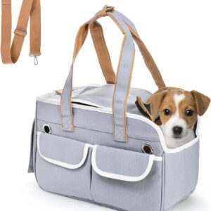 Collapsible Pet Carrier, Soft Sided Cat Carrier up to 15 Lbs, Portable...