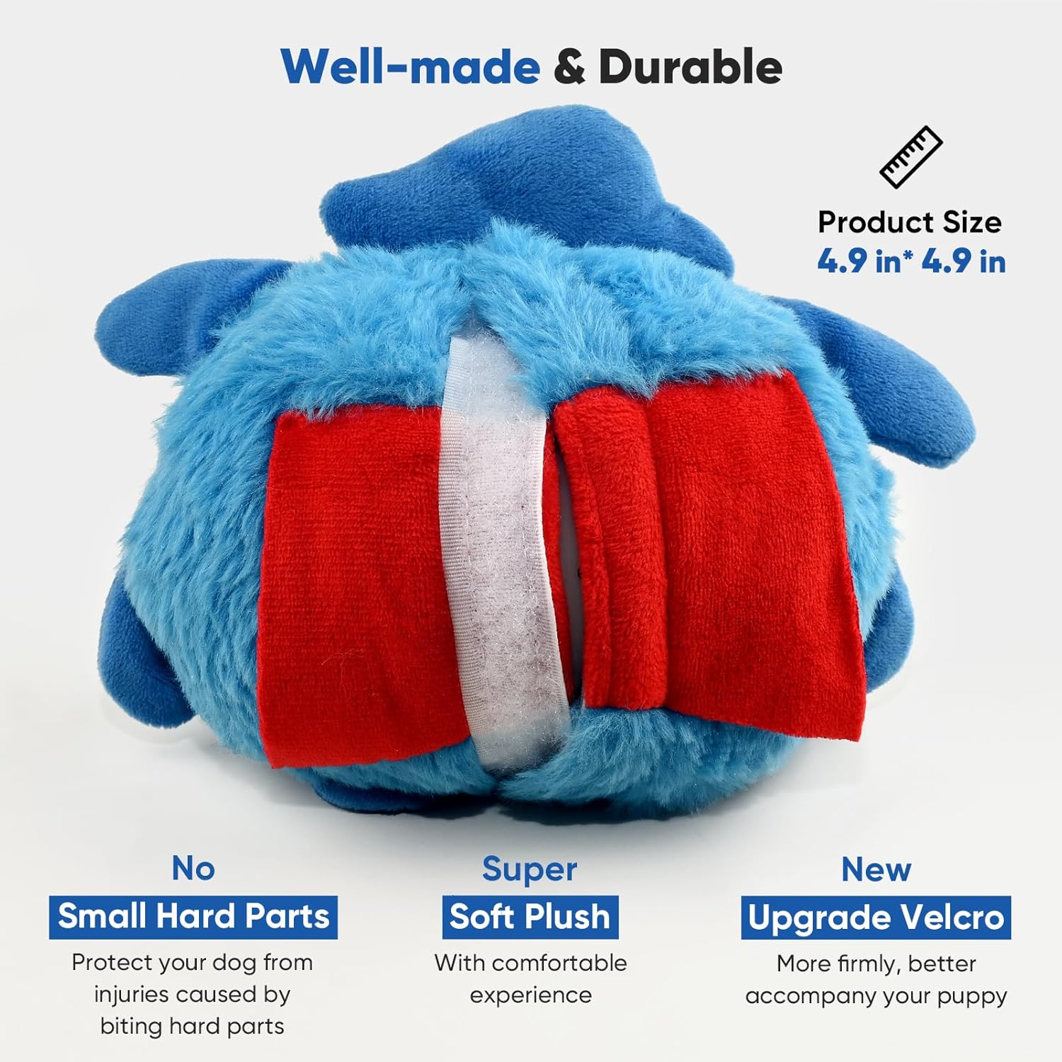 Petbobi Interactive Dog Toys - Rechargeable, Upgrade Moving Dog Toy for Stimulating Play, Pet Plush Squeaky Ball, Ideal for Small and Medium Breeds - Image 5