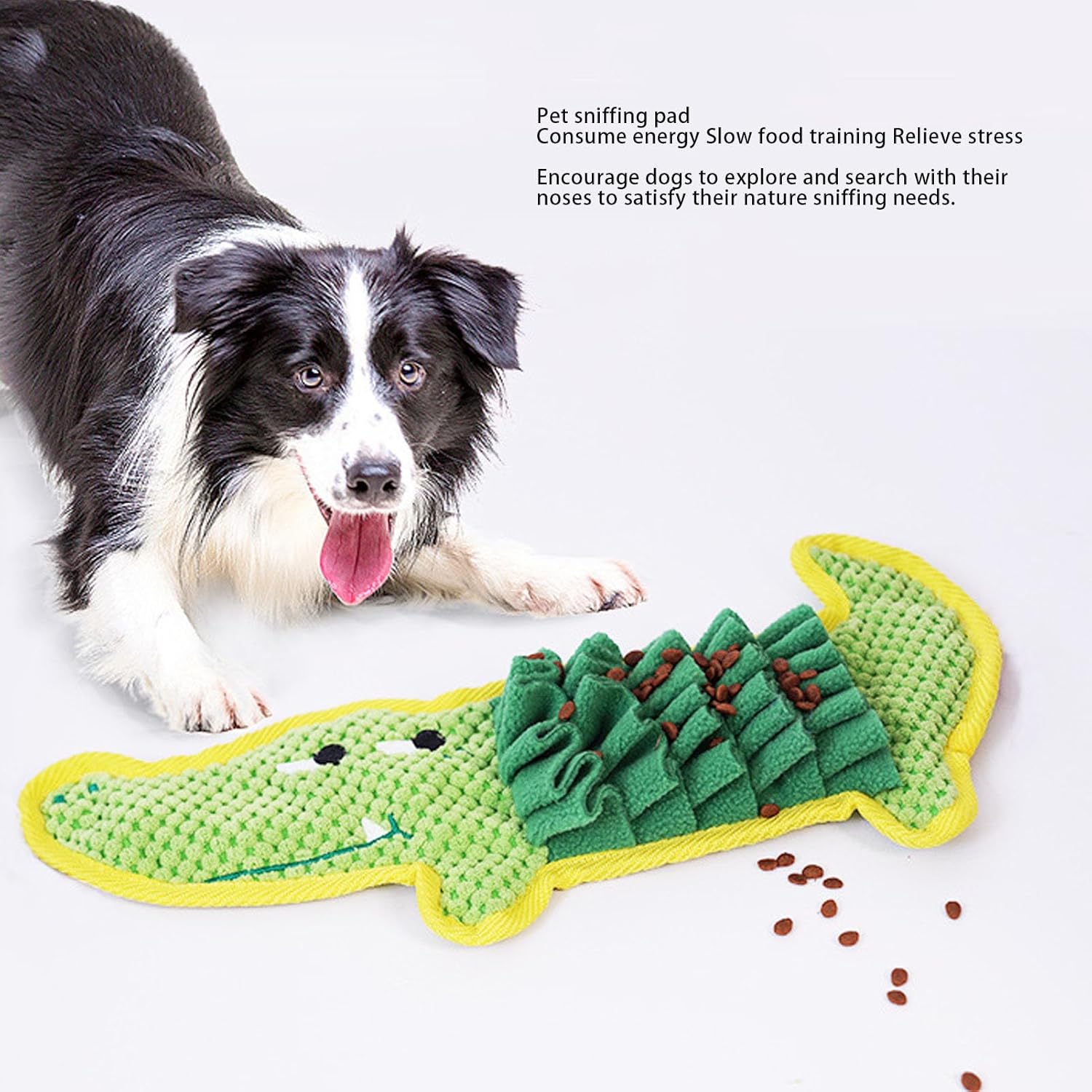 Pssopp Dog Sniffing Mat, Interactive Slow Feeder Puzzle Pad with Foraging Grass Design for Dog Boredom Buster Anxiety Relief - Image 3