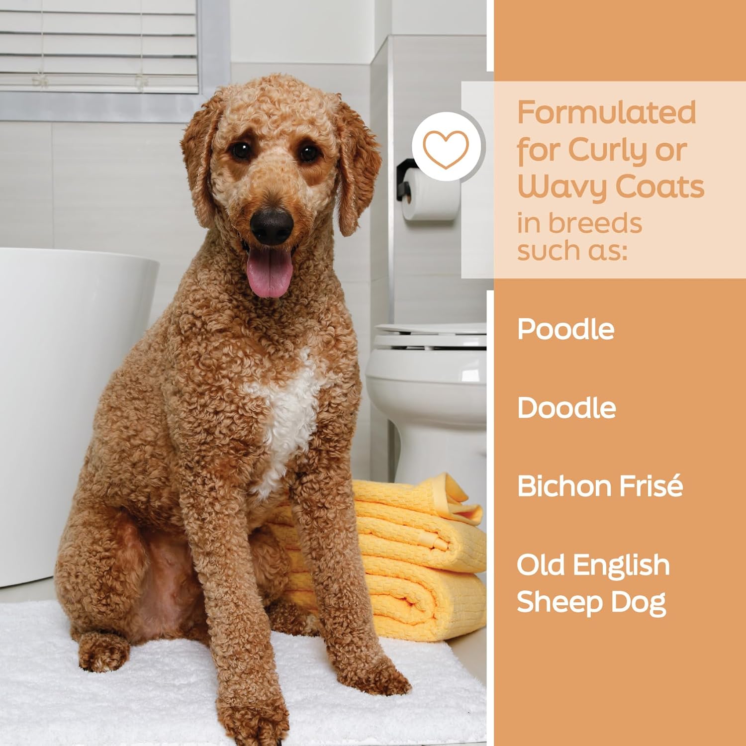 New! Hartz True Coat Curly or Wavy Coat Specific Dog Shampoo, Detangles & Conditions with Oat Milk, Coconut Oil & Shea Butter - Image 6