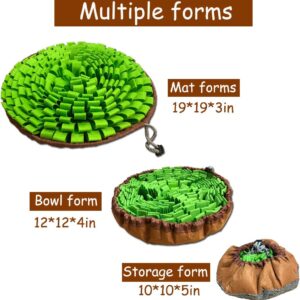 Pet Snuffle Mat for Dogs,Interactive Feed Puzzle for Boredom,Encourages Natural Foraging Skills for Cats Rabbits Dogs Bowl, Dog Treat Dispenser Indoor Outdoor Stress Relief,Travel Portable and Compact