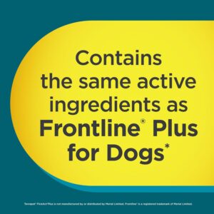 FirstAct Plus Flea Treatment for Dogs, Small Dogs 6-22 lbs, 3 Doses, Same Active Ingredients as Frontline Plus Flea and Tick Prevention for Dogs