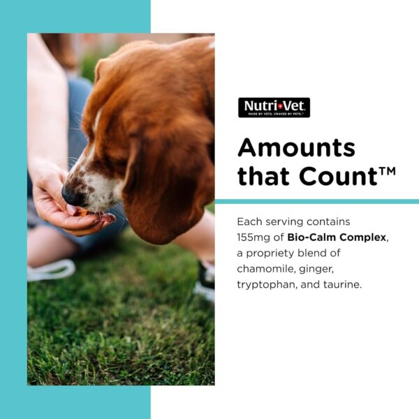 Nutri-Vet Pet-Ease Soft Chews for Dogs - Vet Formulated with Chamomile and Tryptophan to Soothe and Calm Dogs - 6.0 oz - Image 3