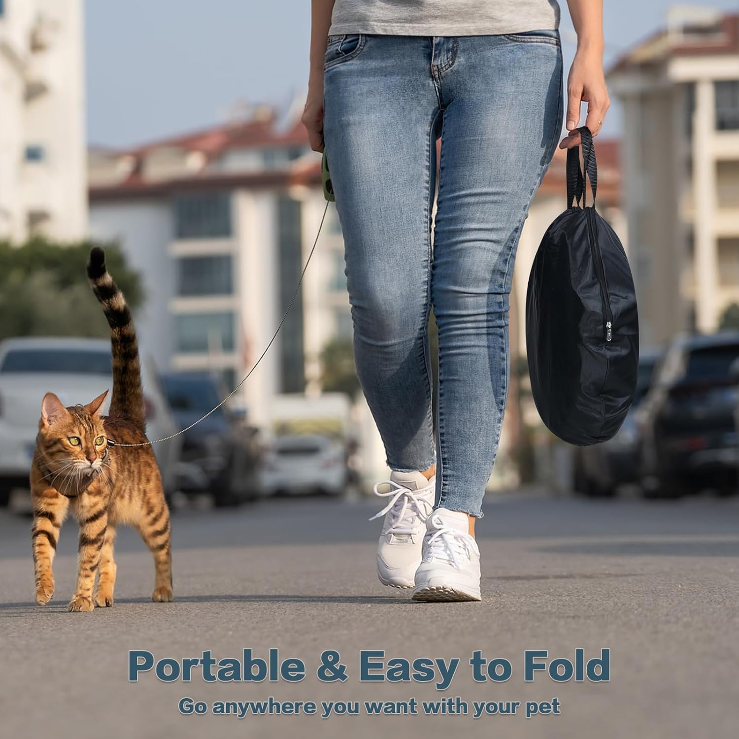 Portable Cat Dog Playpen: Dog Crate, Carrier, Dog Playpen, Cat Enclosure, Puppy Carrier, Pet Playpen, Small Outdoor Pet Enclosure, Travelling and Camping Cat Dog Tent and Tunnel, 3 Separable Parts - Image 7