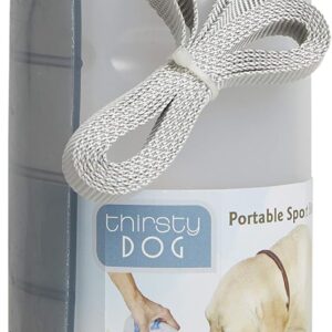 Lixit Hand Held Foldable Travel Hiking Outdoor Watering Bottle Bowl for Dogs (Pack of 1, Granite)