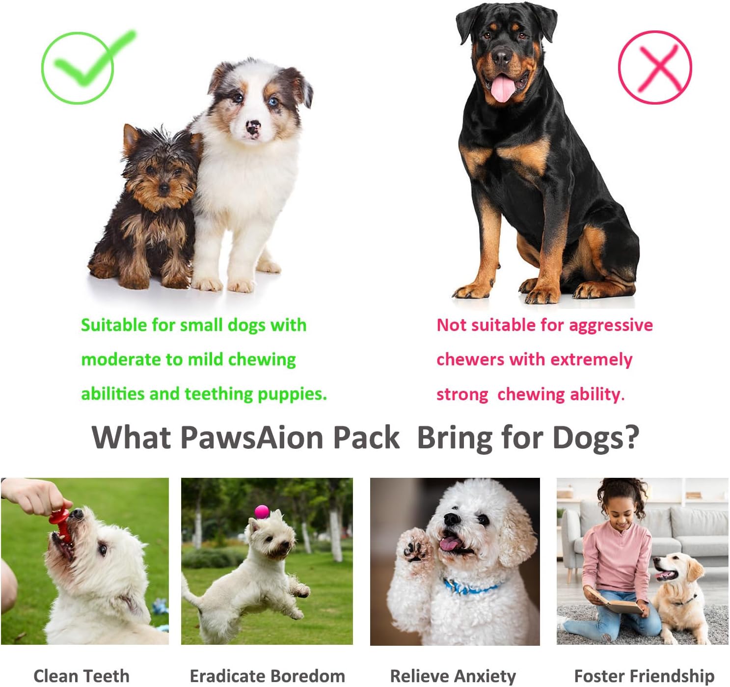 Puppy Toys Set - 20 Pack Pink Dog Chew Toys for Teething Small Breeds - Tough Rope Toys for Puppies, Cute Soft Rubber Toys Bundle with Basket for Girl Pets - Image 6