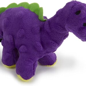 goDog Just For Me Dinos Bruto Squeaky Plush Dog Toy, Chew Guard Techno...