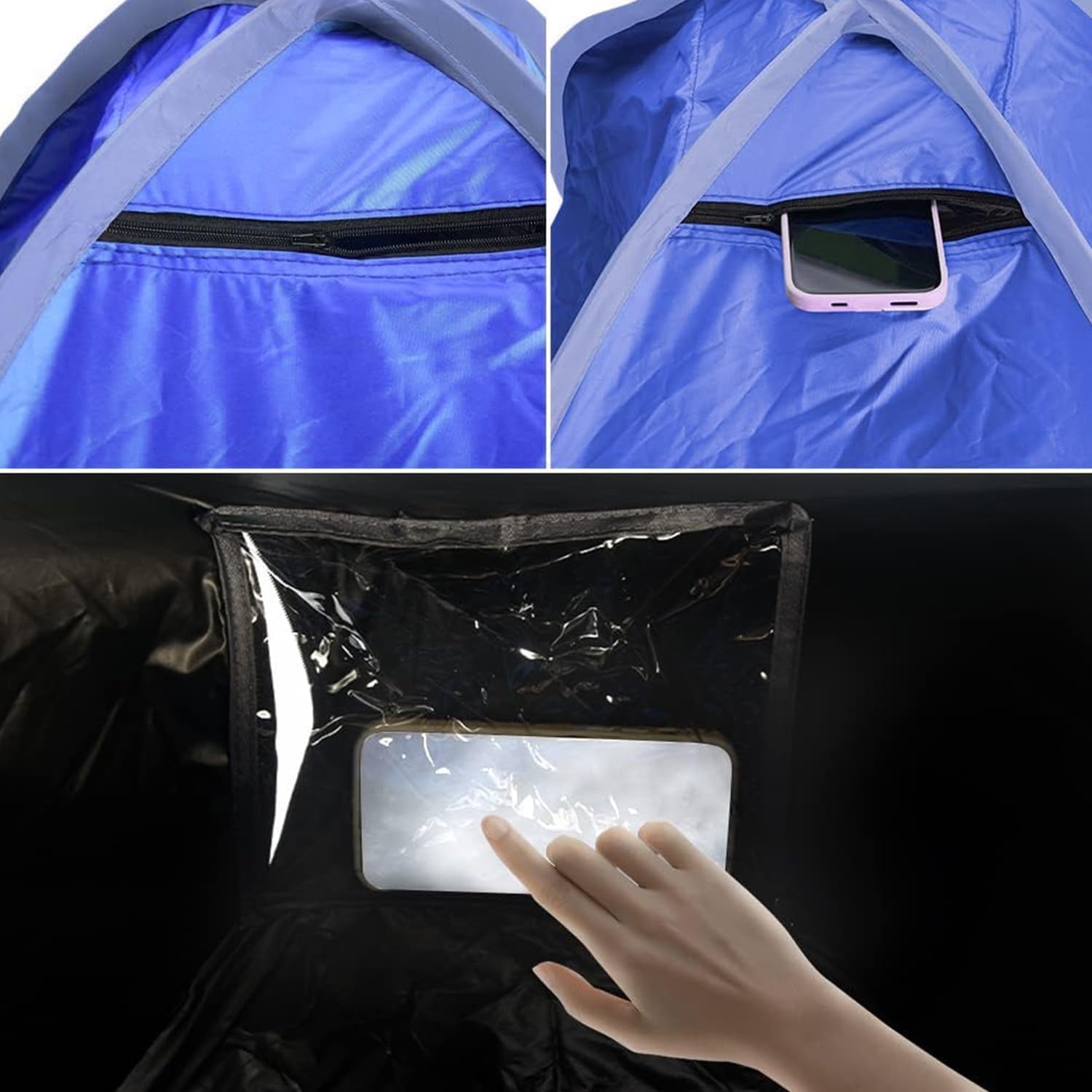 Mini Pop up Canopy, Beach Head Tent, Shade Canopy for Pet, Portable Laptop Sun Shelter for Outdoors - Image 5