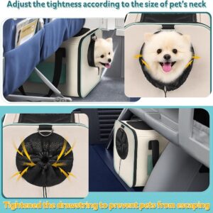 Small Dog Travel Carrier Bag – Soft Sided Pet Travel Carrier for up to 15LBS Small Dogs – Breathable and Comfortable for Car Trip Camping Outdoor Vet Hospital