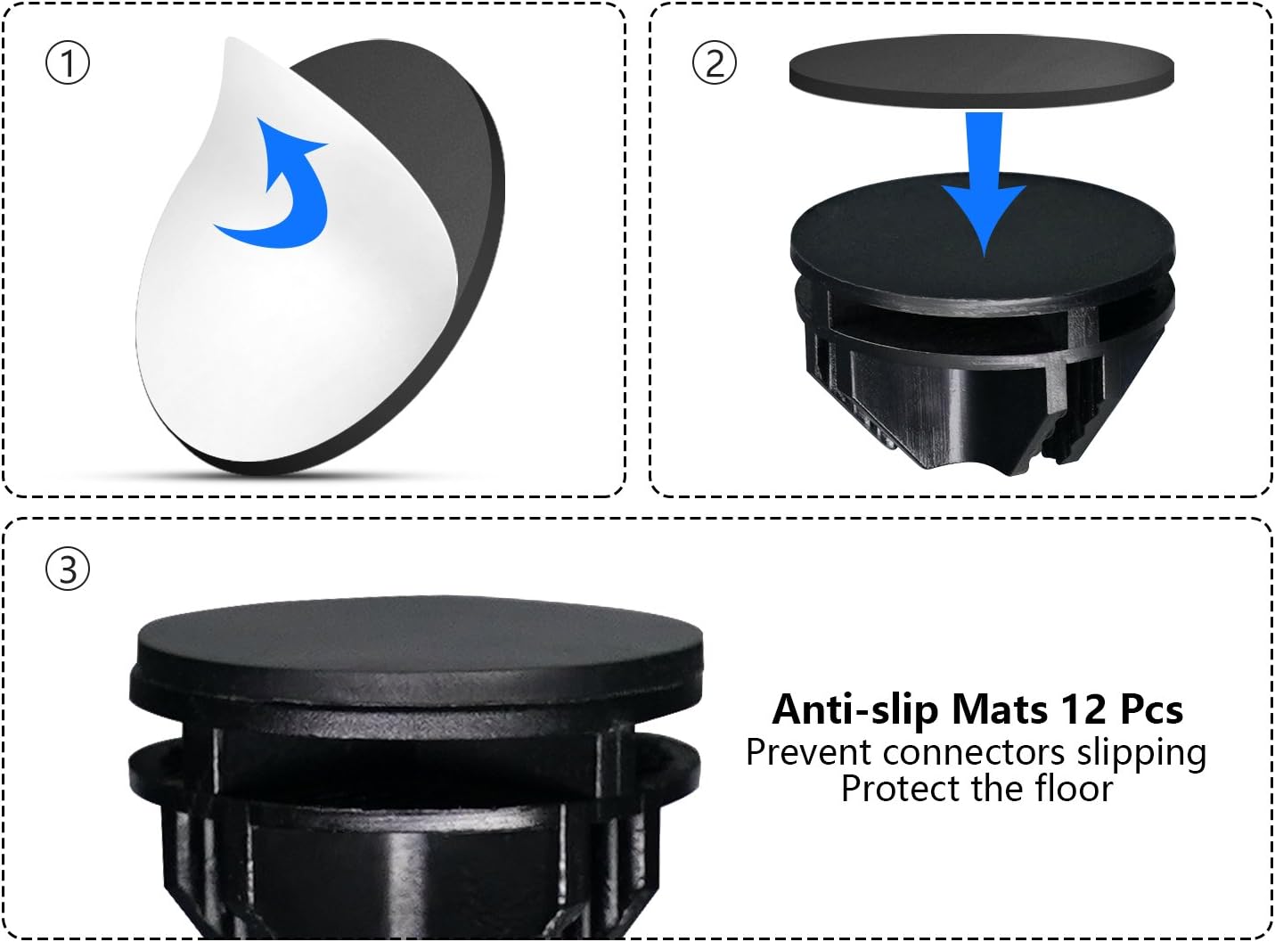 Tespo Pet Playpen, Portable Large Plastic Yard Fence Small Animals, Puppy Kennel Crate Fence Tent, 28 X 20 Inch, White, 12 Panels - Image 7
