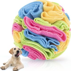 WishLotus 7.87Inch Snuffle Ball for Dogs, Dog Sniffing Training Toy fo...