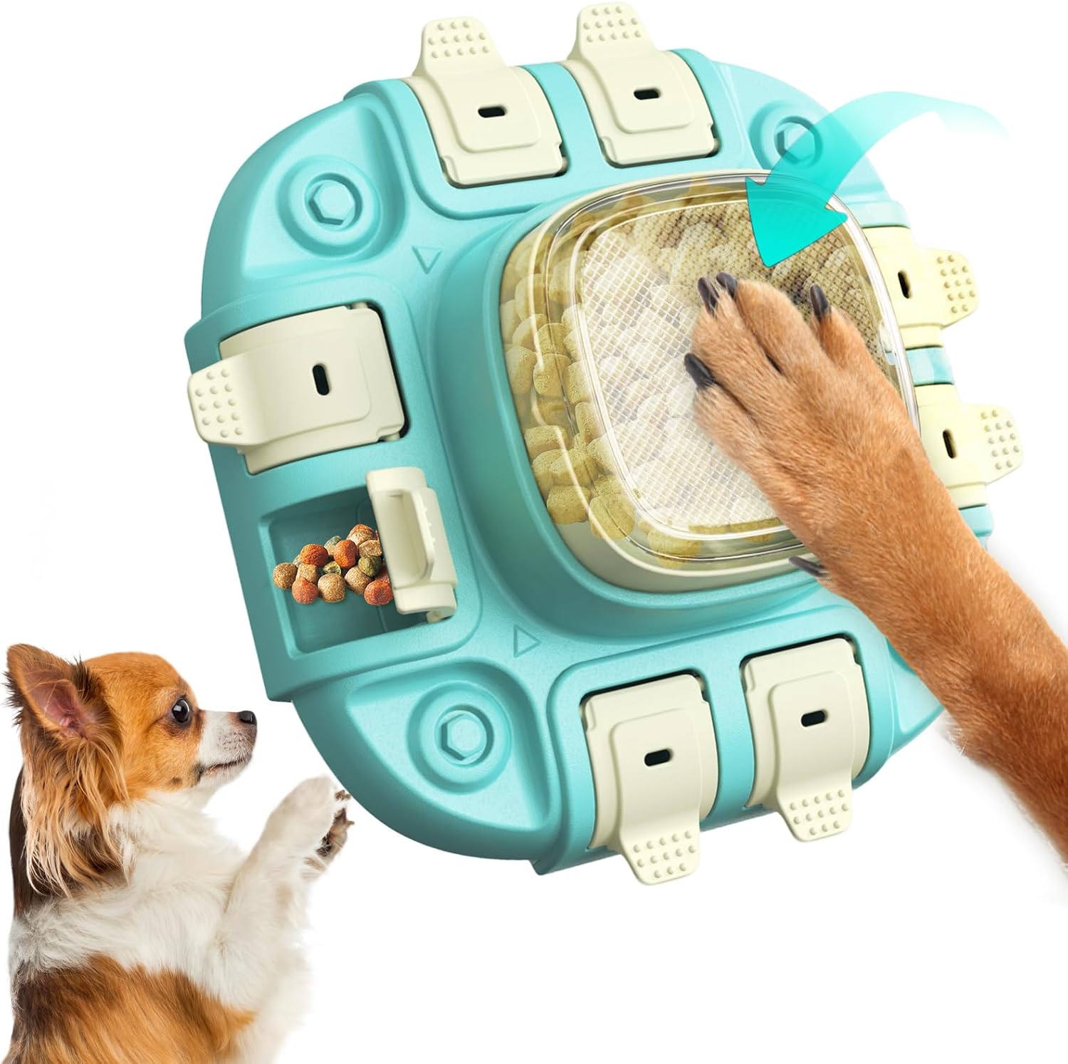 Dog Puzzle Toy,3 in 1 Food Dispenser Slow Feeder Treat Puzzles Bowl - Image 7