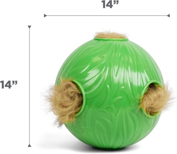 Outward Hound by Nina Ottosson Dog Snuffle N' Treat Ball Puzzle, Level 2 Intermediate, Green, Large - Image 7