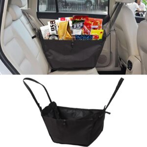 Car Seat Organizer - Large Capacity Passenger Seat Storage Travel Bag, Portable, Foldable and Collapsible Miscellaneous Car Hanging Bag, Shopping Shoulder Bag, Reusable Tote with Drawstrings