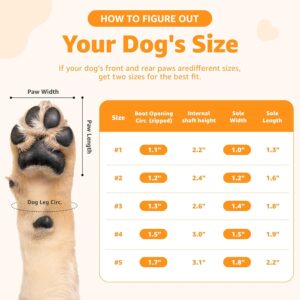 Small Dog Shoes for Hot Pavement – Dog Shoes Small Size Dogs for Summer Rain, Dog Booties and Paw Protectors with Reflective Strap for Outdoor Walking Hiking Running Training, Size 1