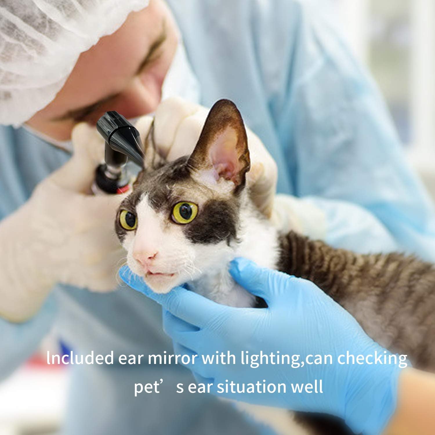 Pet First Aid Kit for Dog, Cat, Rabbit and Other Animal,with Thermometer, Syringe, Otoscope, Perfect for Home Care and Outdoor Travel Emergencies - Image 4