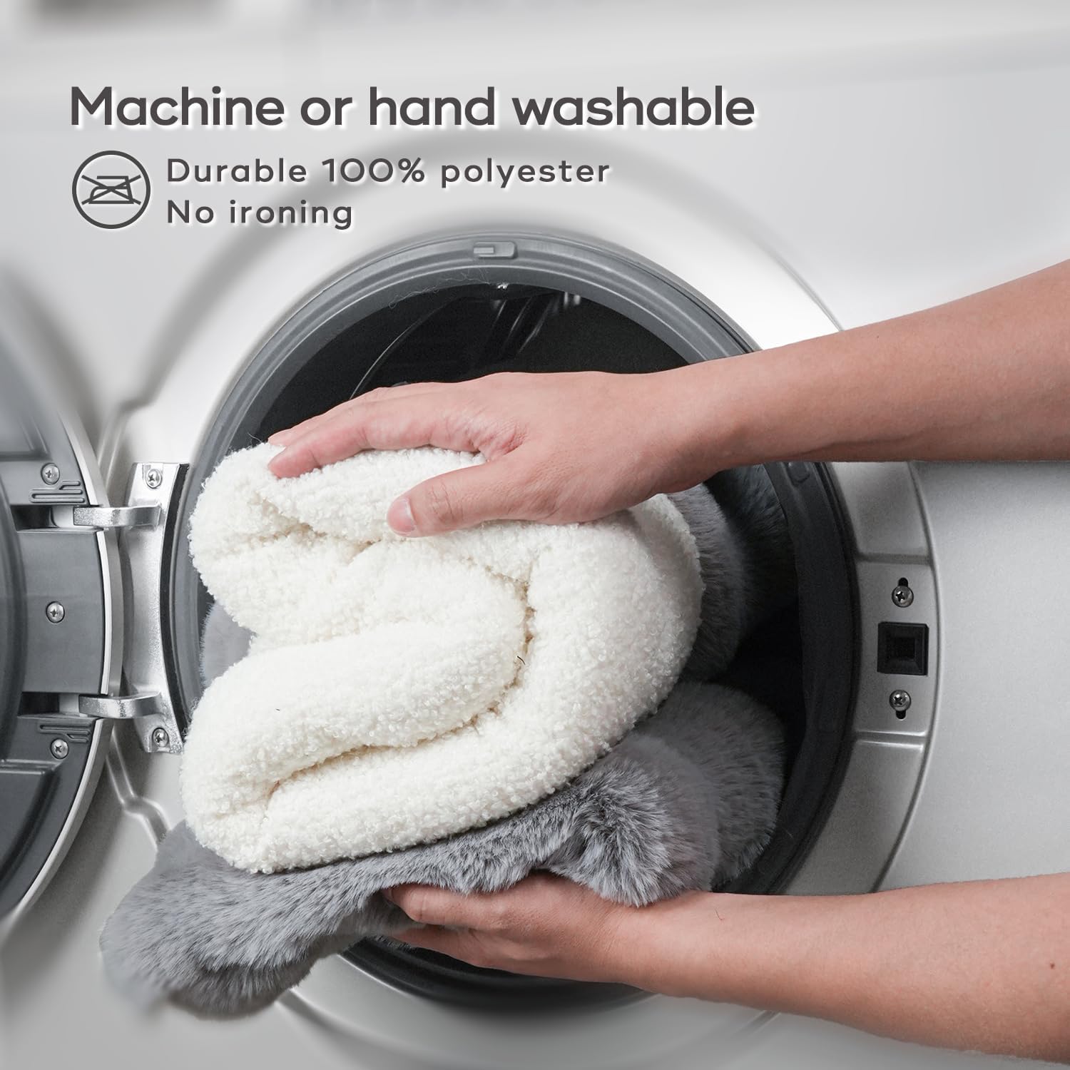 Cat Sleeping Bag 4 in 1 Function Snuggle Bag Blanket Mat Cozy Soft Warm & Washable (Small Cats) Cave Grey 21 × 17 Inch - Image 7