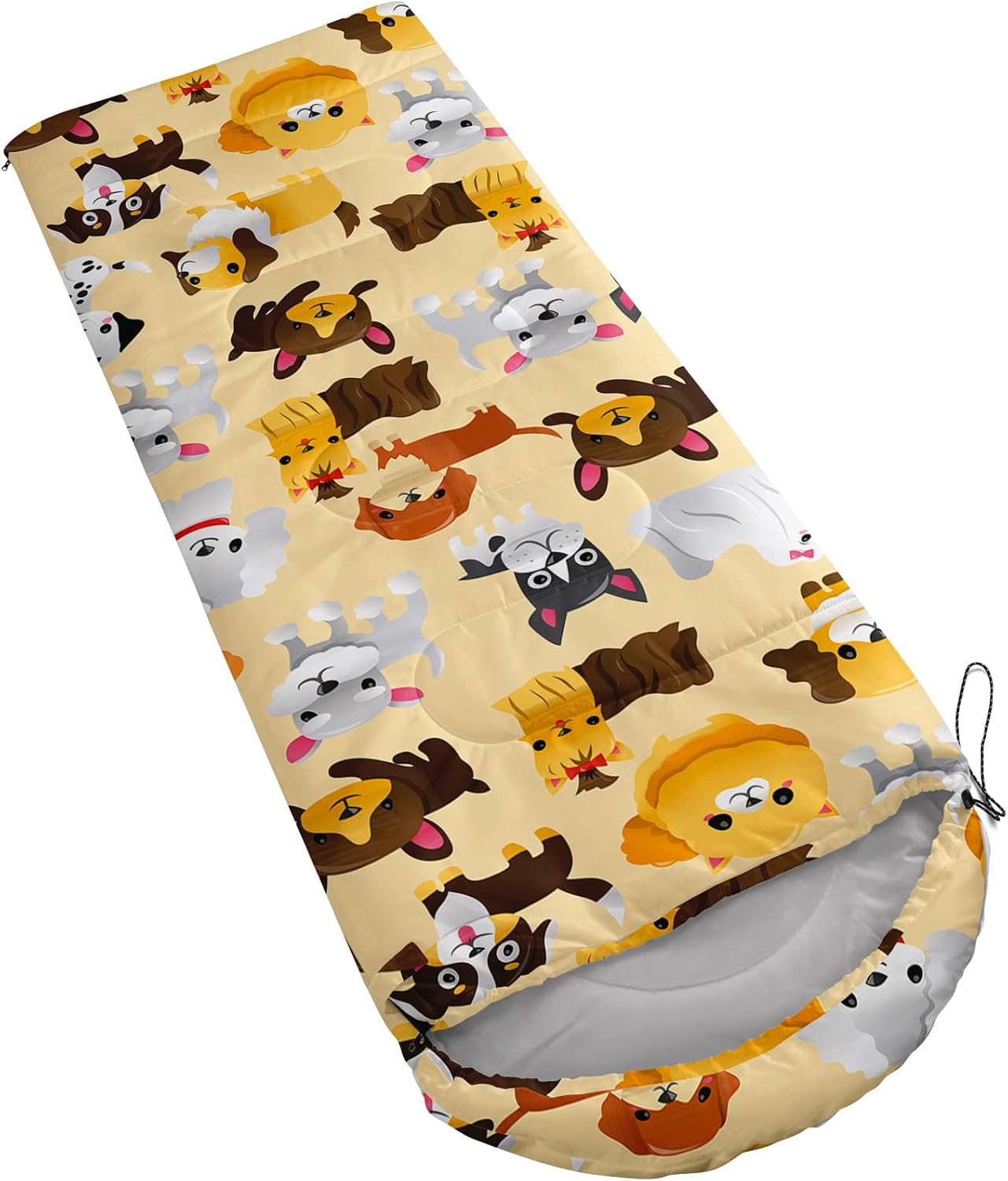 AILONEN Cartoon Camping Sleeping Bag for Boys Girls Adults,Lightweight & Waterproof,3 Season Warm & Cold Weather,Portable,Printed Sleeping Bag,Traveling,Camping,Hiking - Image 4