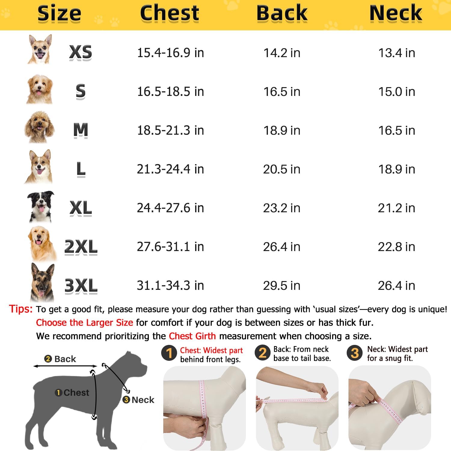 Lukovee Dog Raincoat - Waterproof Rain Jacket with Harness & Removable Hood, Reflective Double Layer Dog Rain Coat Poncho for Small Medium Large Dogs Puppy (S, Yellow) - Image 2