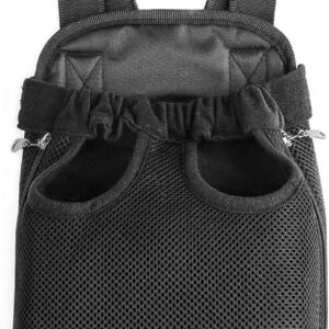 Legs Out Front-Facing Dog Carrier Hands-Free Adjustable Pet Backpack Carrier for Walking Hiking Bike and Motorcycle (Small)