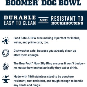 YETI Boomer 8, Stainless Steel, Non-Slip Dog Bowl, Holds 64 Ounces